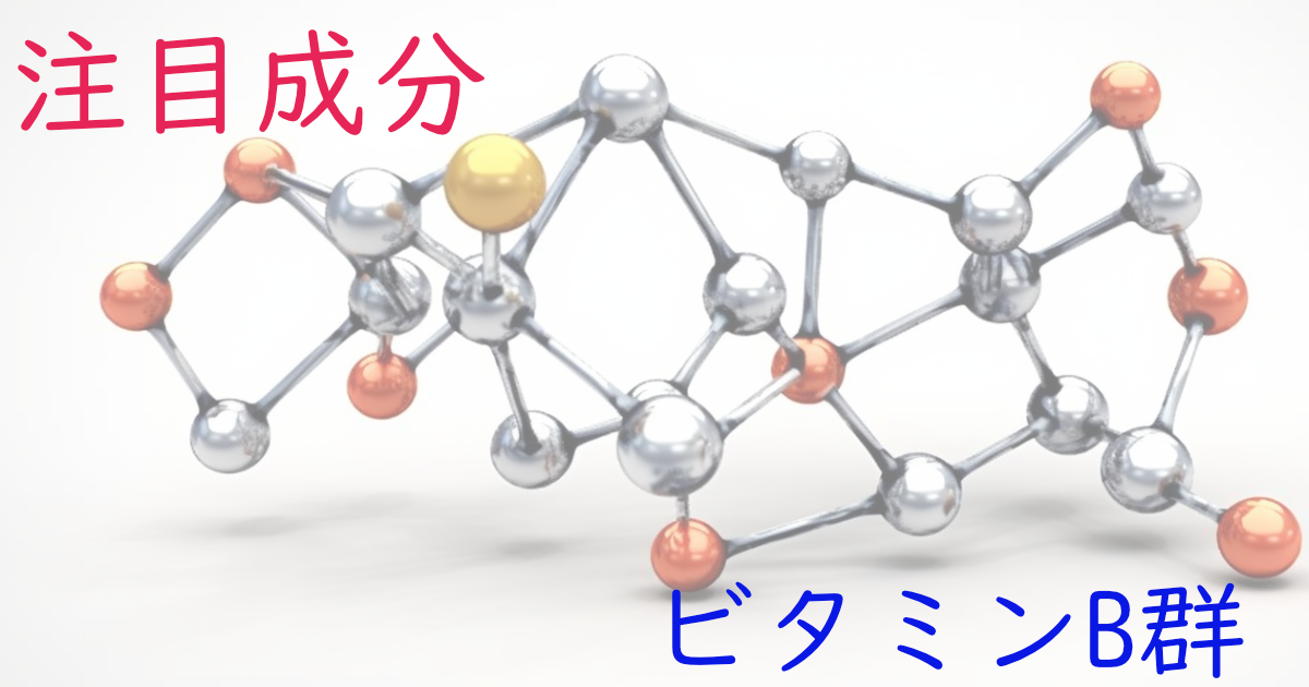 注目成分・ビタミンB群の特徴と期待される効果